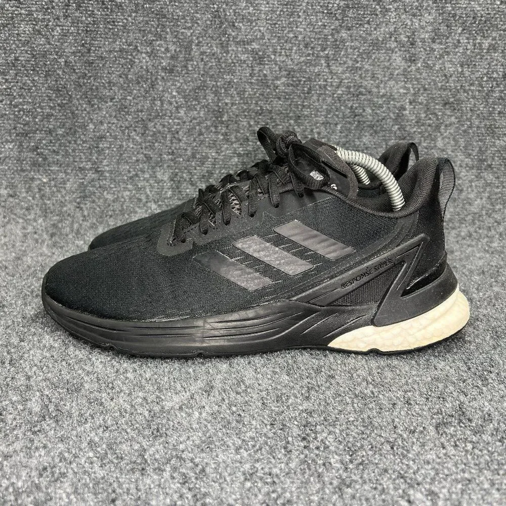Adidas Response Super Shoes Mens Size 9 Black Athletic Running Training Sneakers